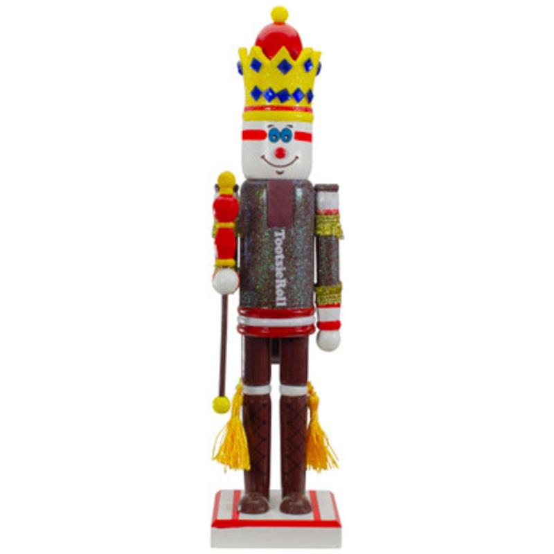 14 Tootsie Roll Wooden Christmas Nutcracker Figure with Scepter