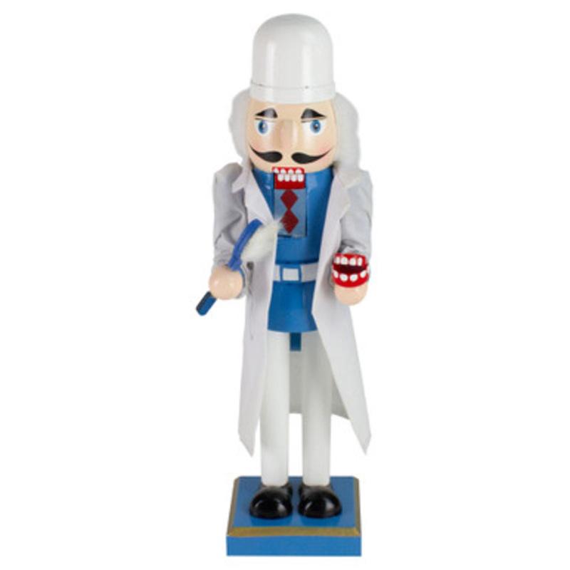 14 Wooden Christmas Nutcracker Dentist with Dentures