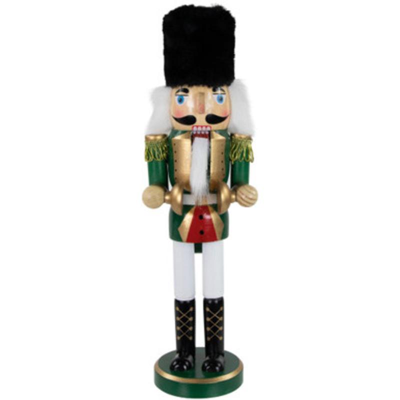 14 Green and White Cymbalist Christmas Nutcracker