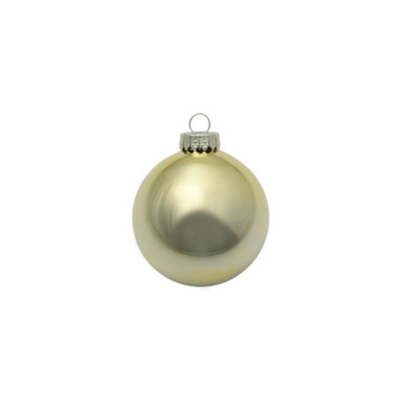 12ct Gold Shiny Finish Christmas Ball Ornaments 2.75 (70mm)