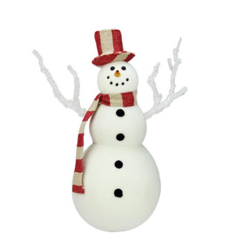 12.5 Red and White Snowman Christmas Tabletop Decor