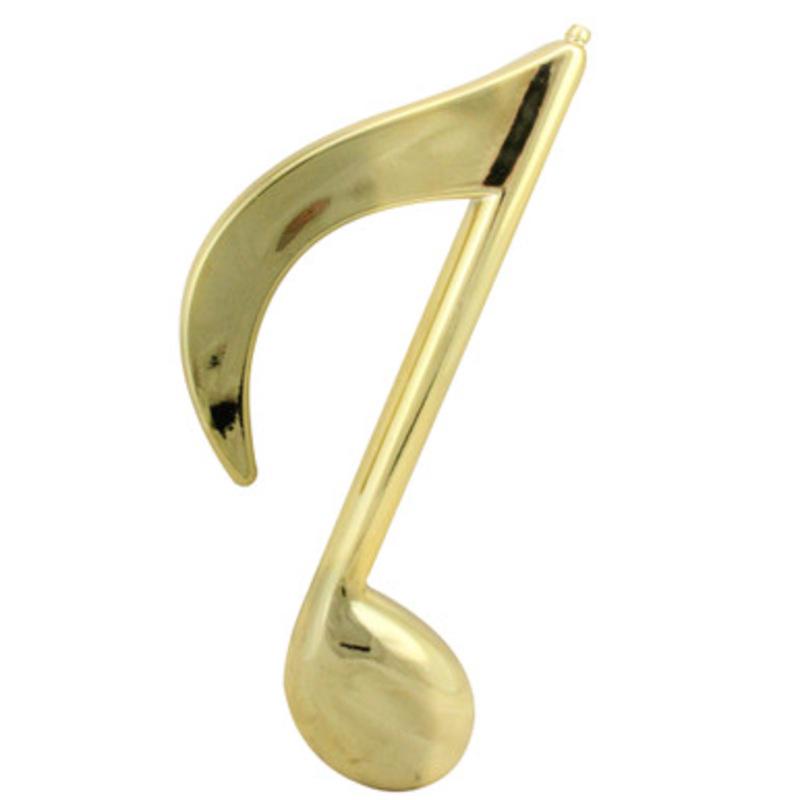 12 Gold Royal Symphony Glamorous Musical Eighth Note Christmas Ornament