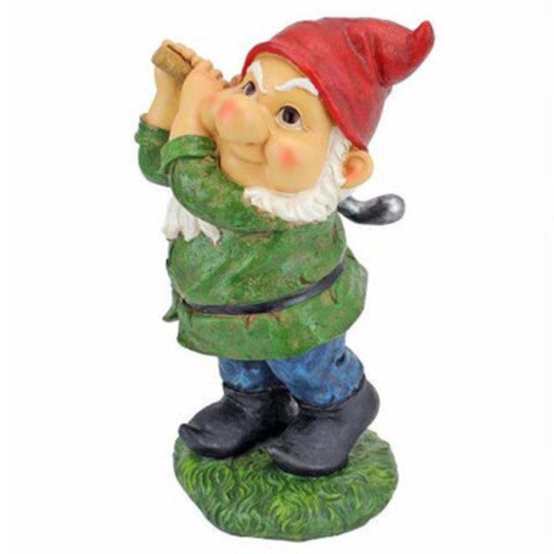 12 Golfer Gnome Hand Painted Outdoor Garden Statue