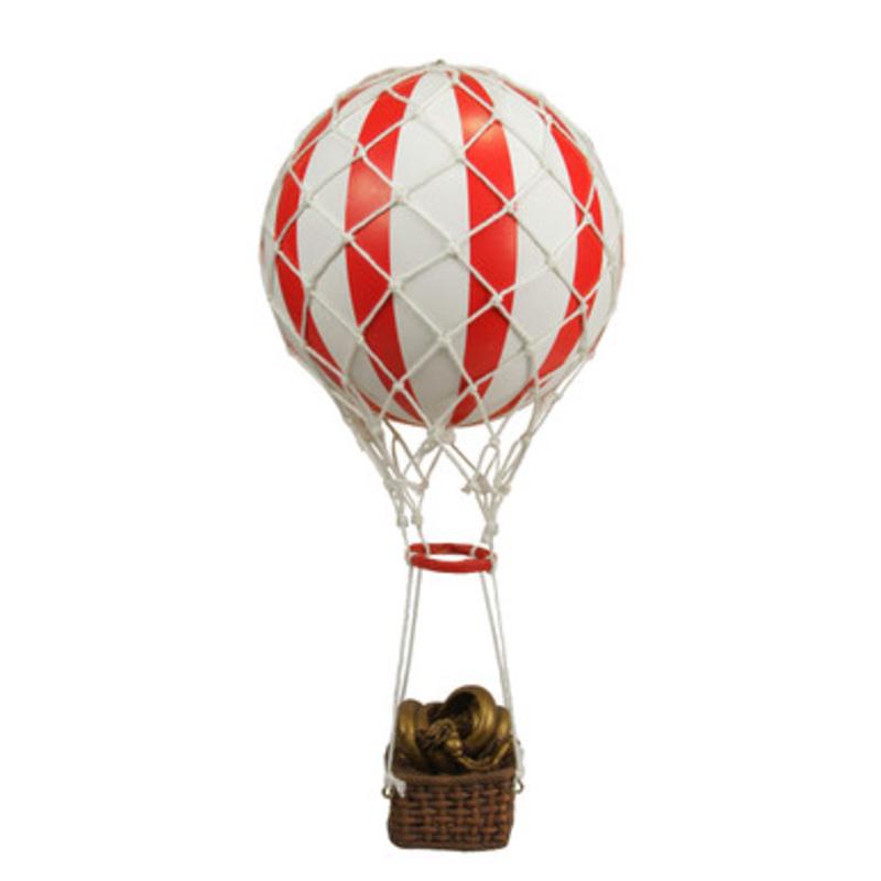 11 Red and White Hot Air Balloon Christmas Ornament 31465814