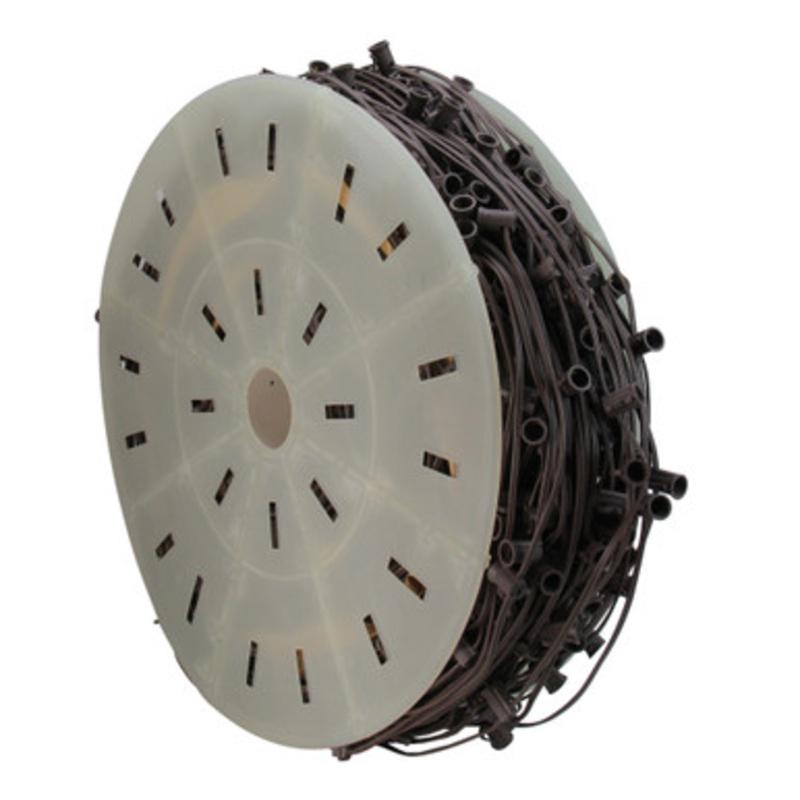 1000 Commercial C9 Socket Sets Spool 12 Spacing Brown Wire