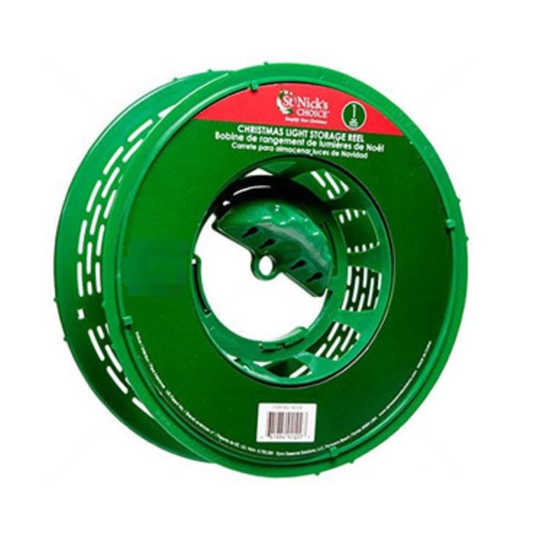 10.75 Large Green Christmas Light Storage Reel with Center Handle 32206414