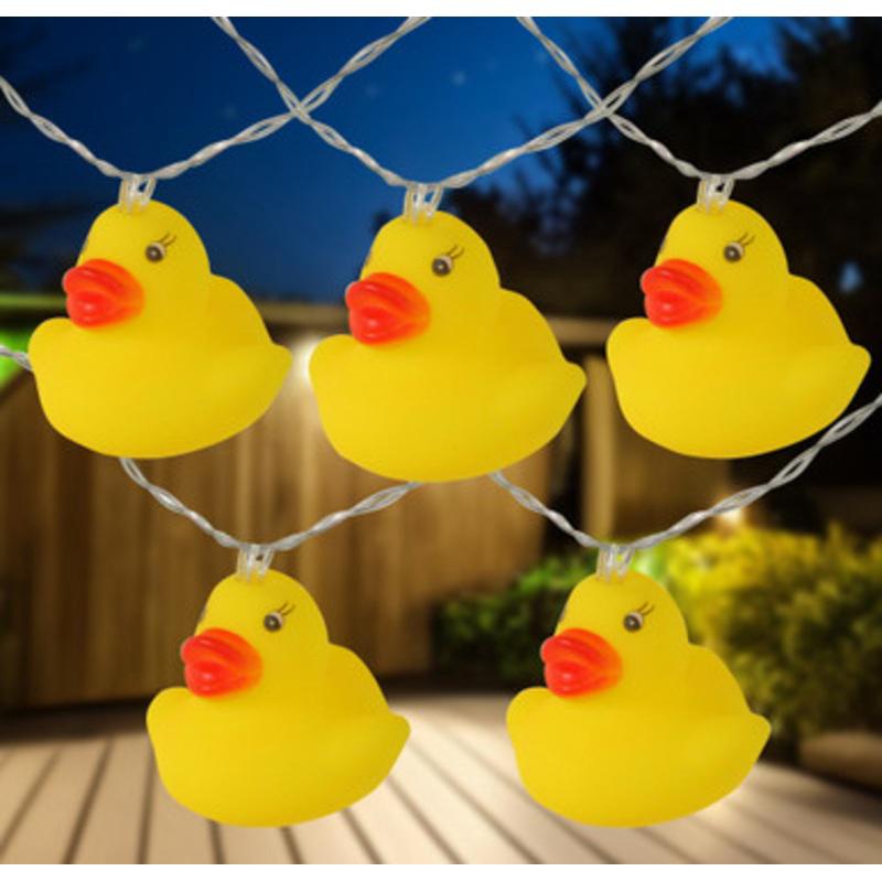 10-Count Yellow Rubber Ducky LED String Lights