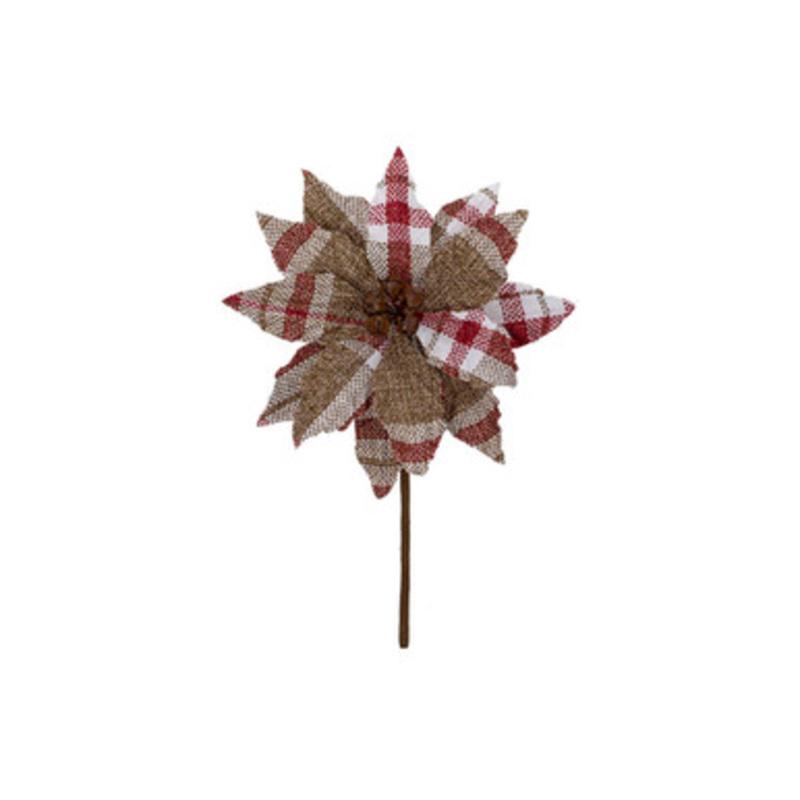 10 Red and White Pine and Husk Wreath