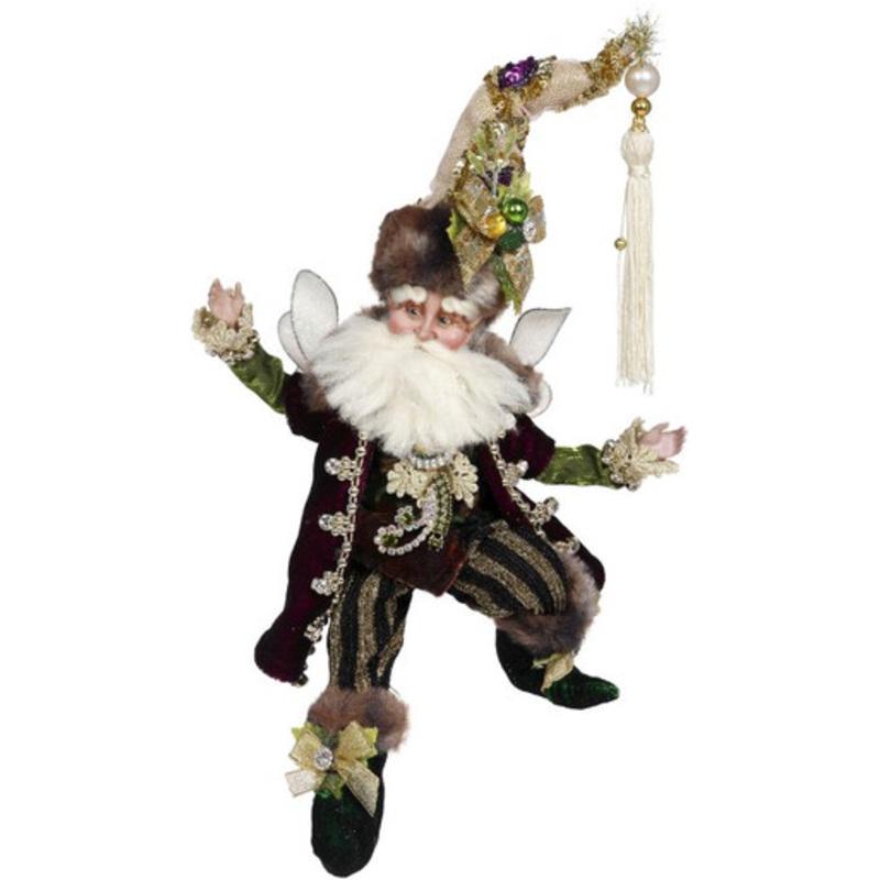 10 Brown and Green Mark Roberts Handcrafted Small Christmas Figurine