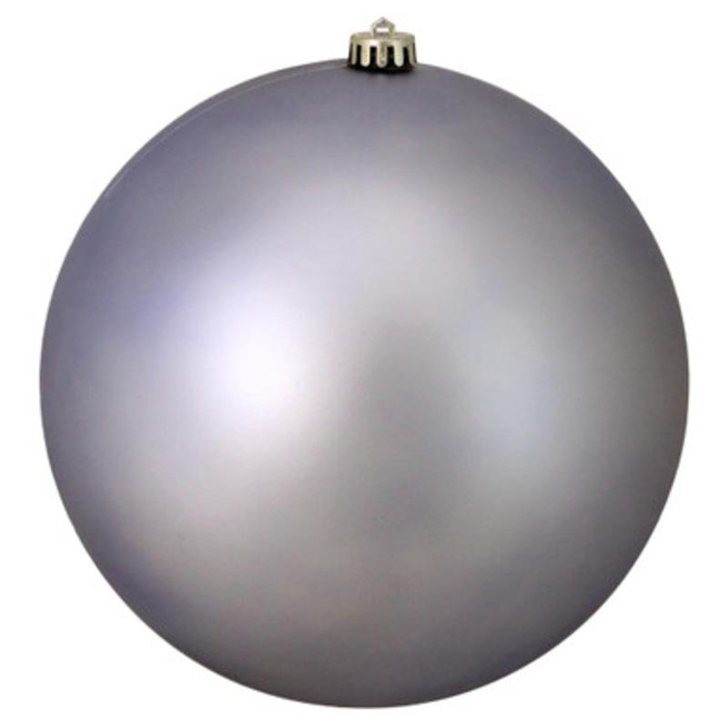 10 Gray Matte Shatterproof Commercial Christmas Ball Ornament (250mm) (250mm) Gray
