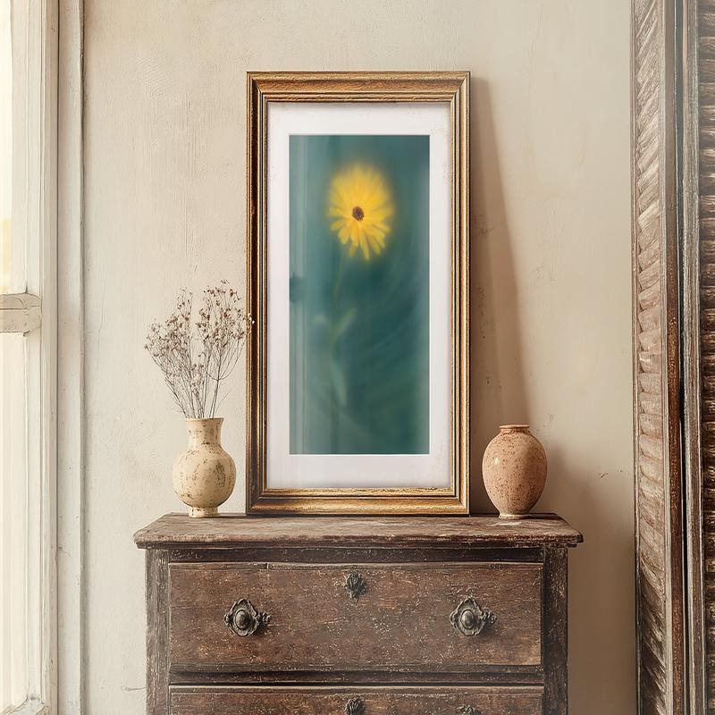 Field Marigold - Flower Art Print for Home Interiors