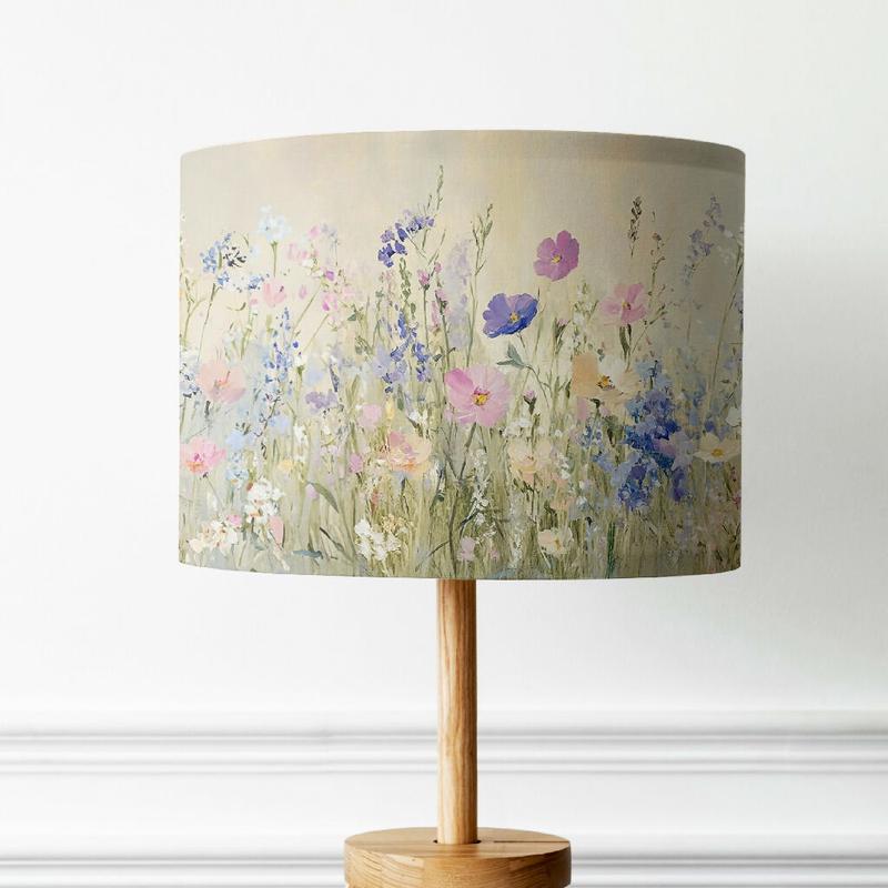 Pastel Wildflower Floral Lampshade