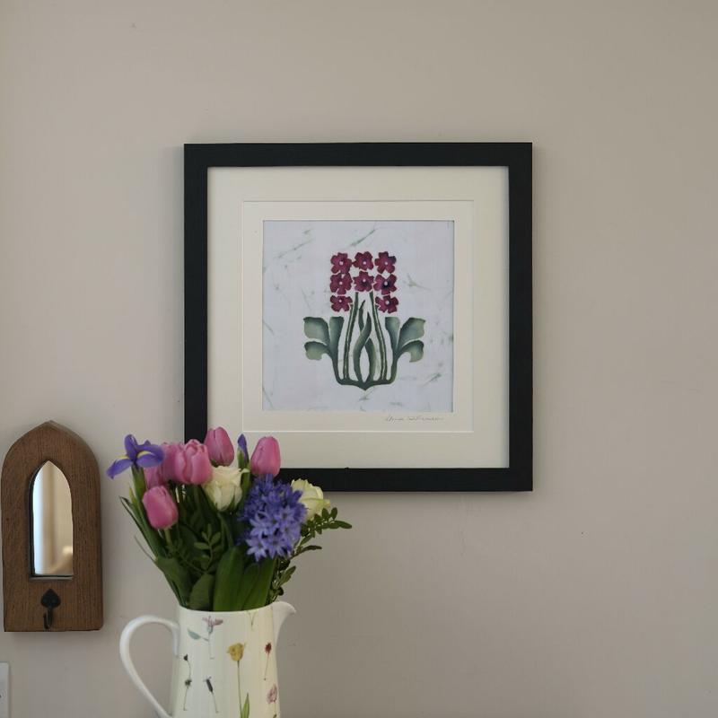 Hyacinth Hand Dyed Batik Painting