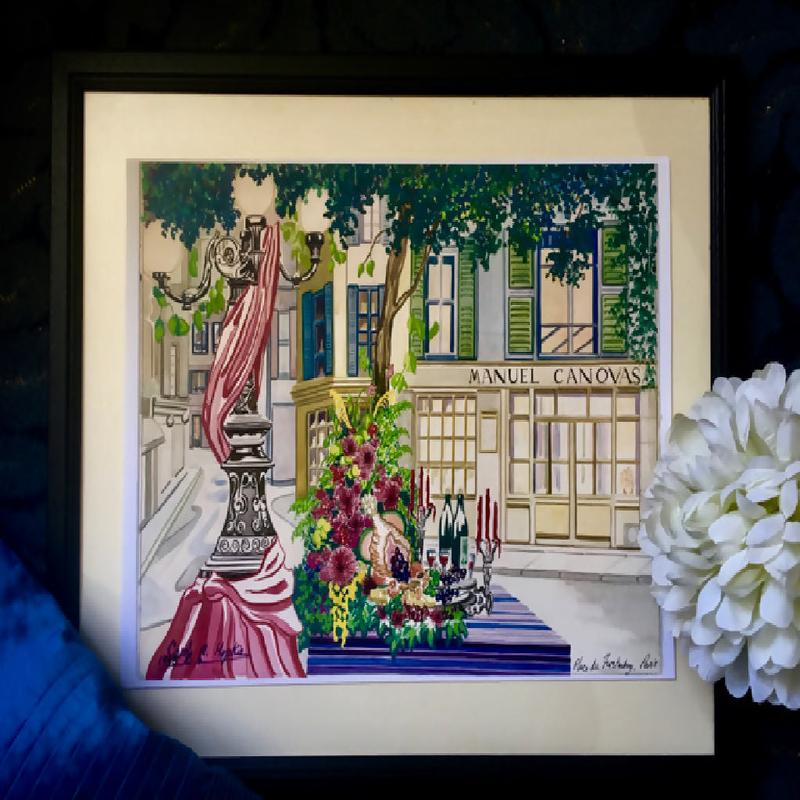 CAROLE MORGAN HOPKIN'S PLACE DU FURSTENBERG, PARIS.