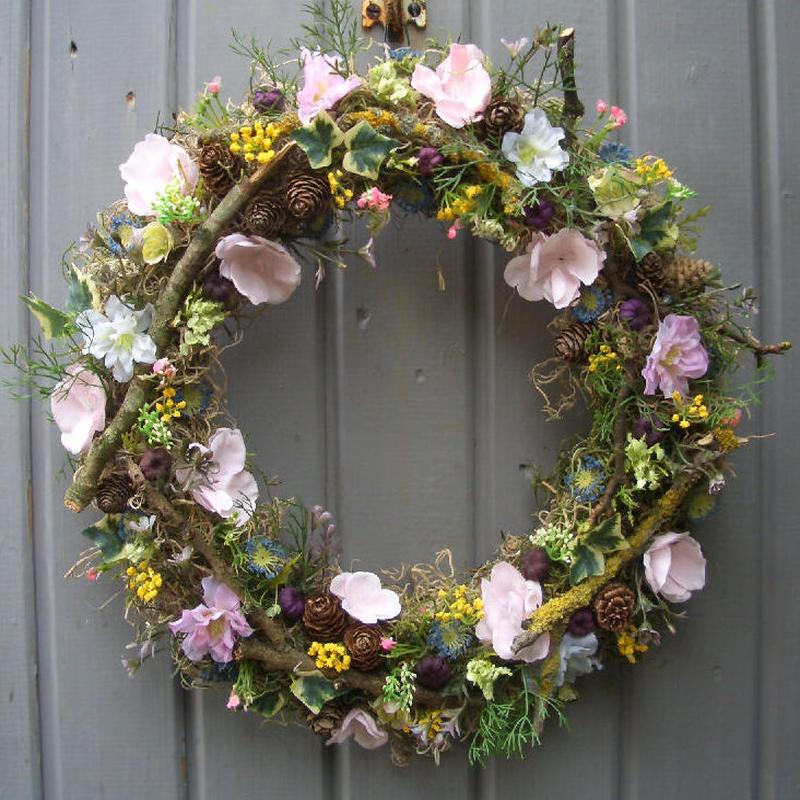 Spring Summer Hedgerow Wreath