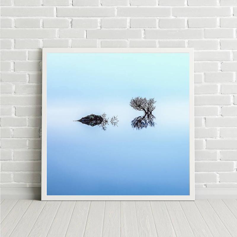 Be Bold, Be Brave - Large Navy Blue Print