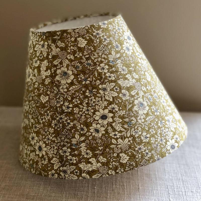 'Autumn Flowers' Lampshade in Green