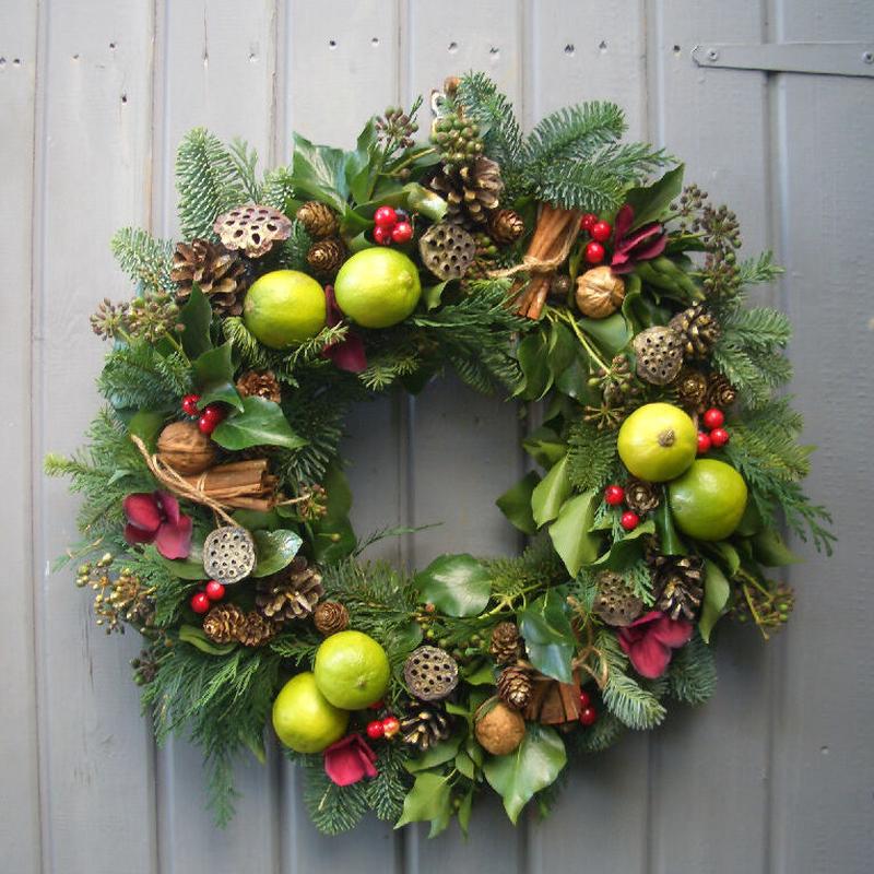 Fresh Classic Traditional Christmas Wreath