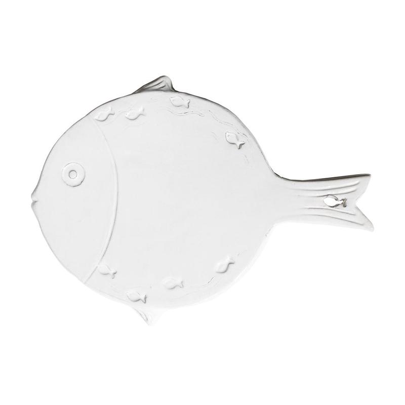 VIRGINIA CASA Tagliere a forma di pesce in ceramica MARINA 3 varianti 35x27 cm