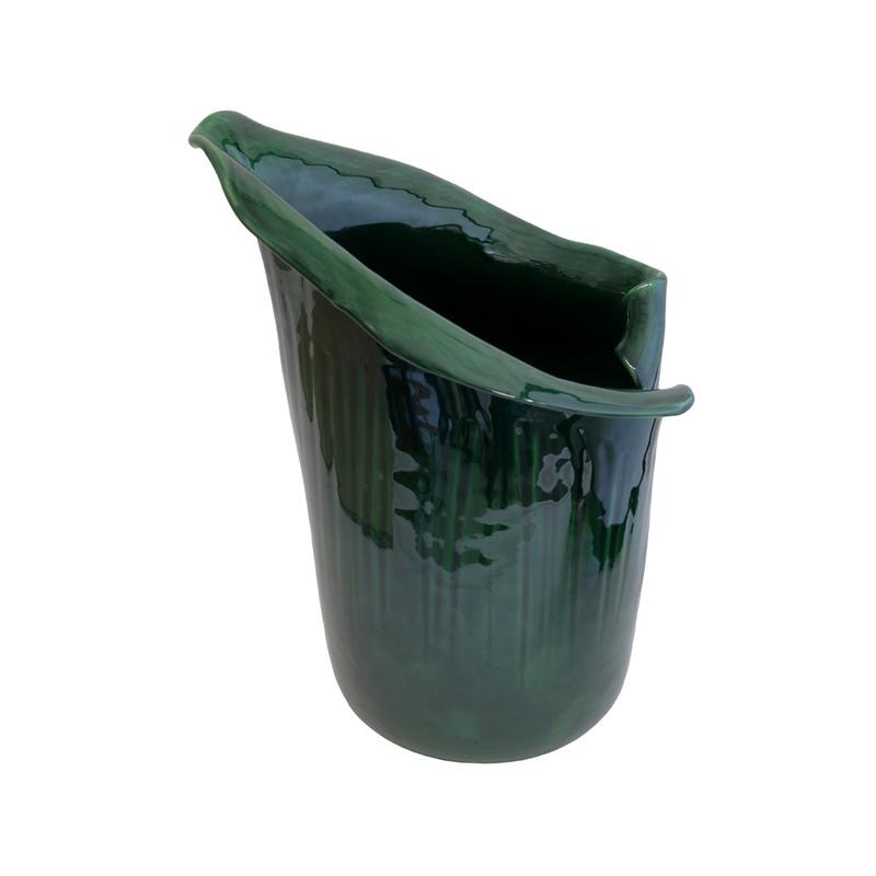 Virginia Casa Vaso artigianale fiore Calla in ceramica D31xH39 cm 2 varianti(1pz)