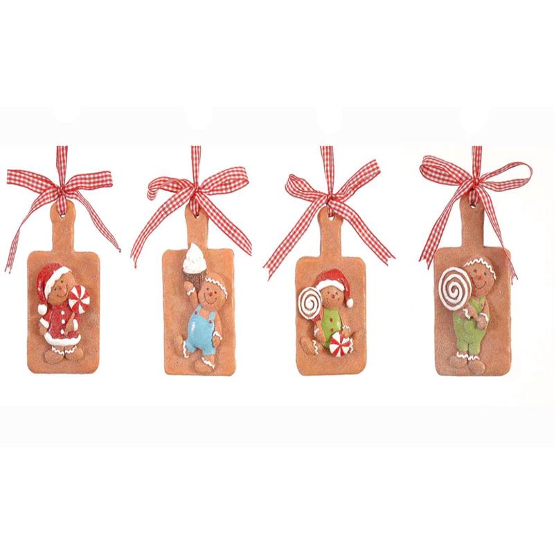 VETUR Biscotto di pan di zenzero decorazione natalizia per albero di natale 4 varianti 12,5cm