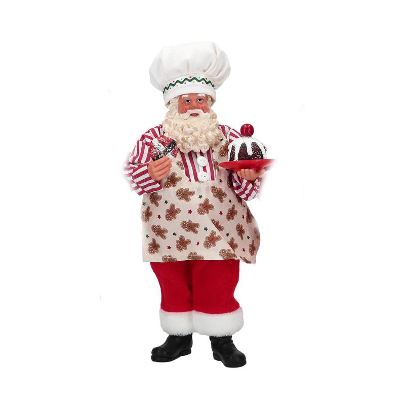 Timstor Statuina Babbo Natale 18x13xH28 cm 4 varianti(1 unit)