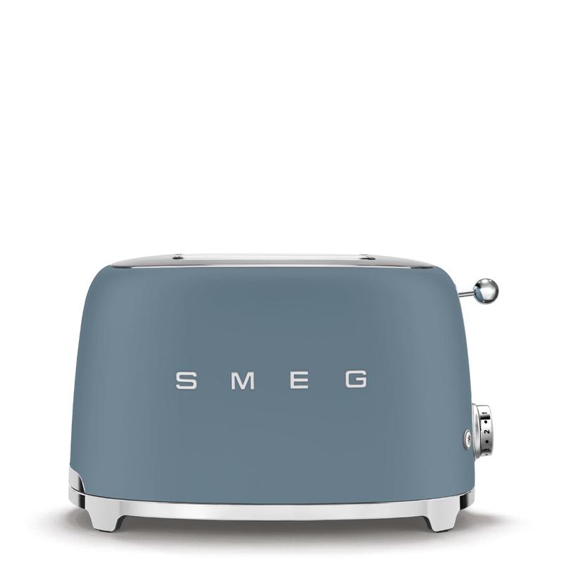 SMEG Tostapane a 2 fette acciaio Storm Blue opaco 950 W