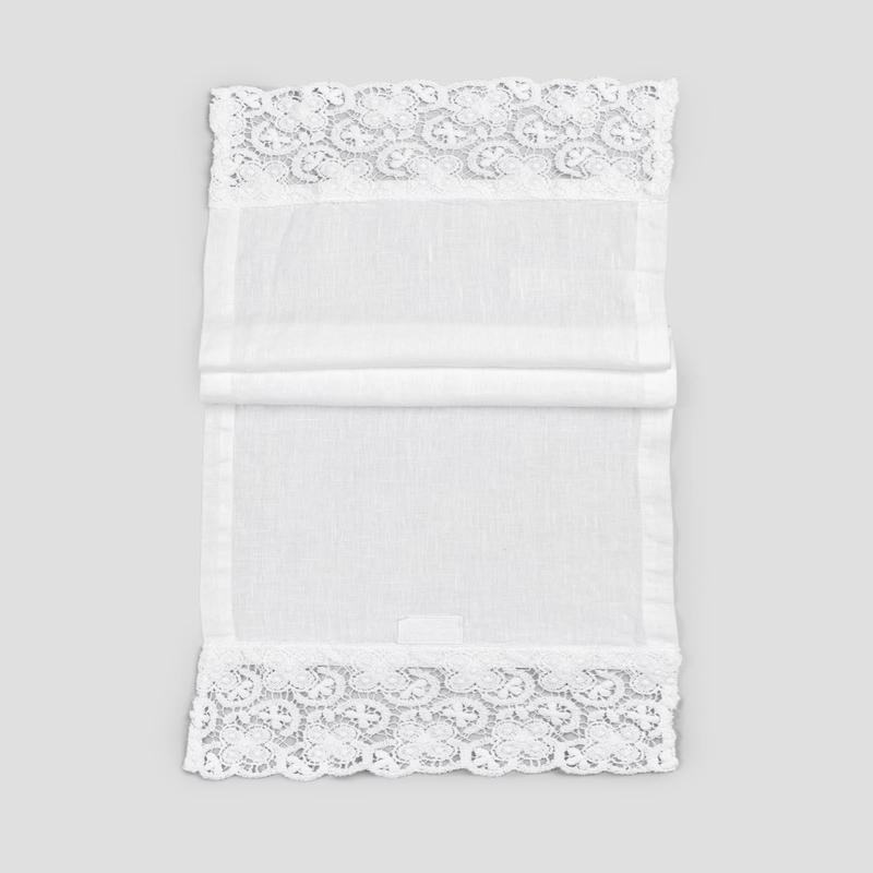 ARTE PURA TOVAGLIETTA CON PIZZO UNCINETTO 40*50CM-AP1.626.PU.BIANCO