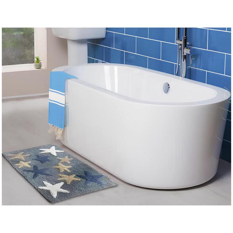 Art Deco Tappeto da bagno antiscivolo "Stella" 50x85 cm 3 varianti (1pz)